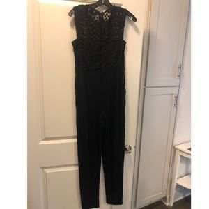 French Connection Black cotton jumpsuit
